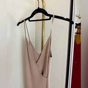 Nude classy night out dress